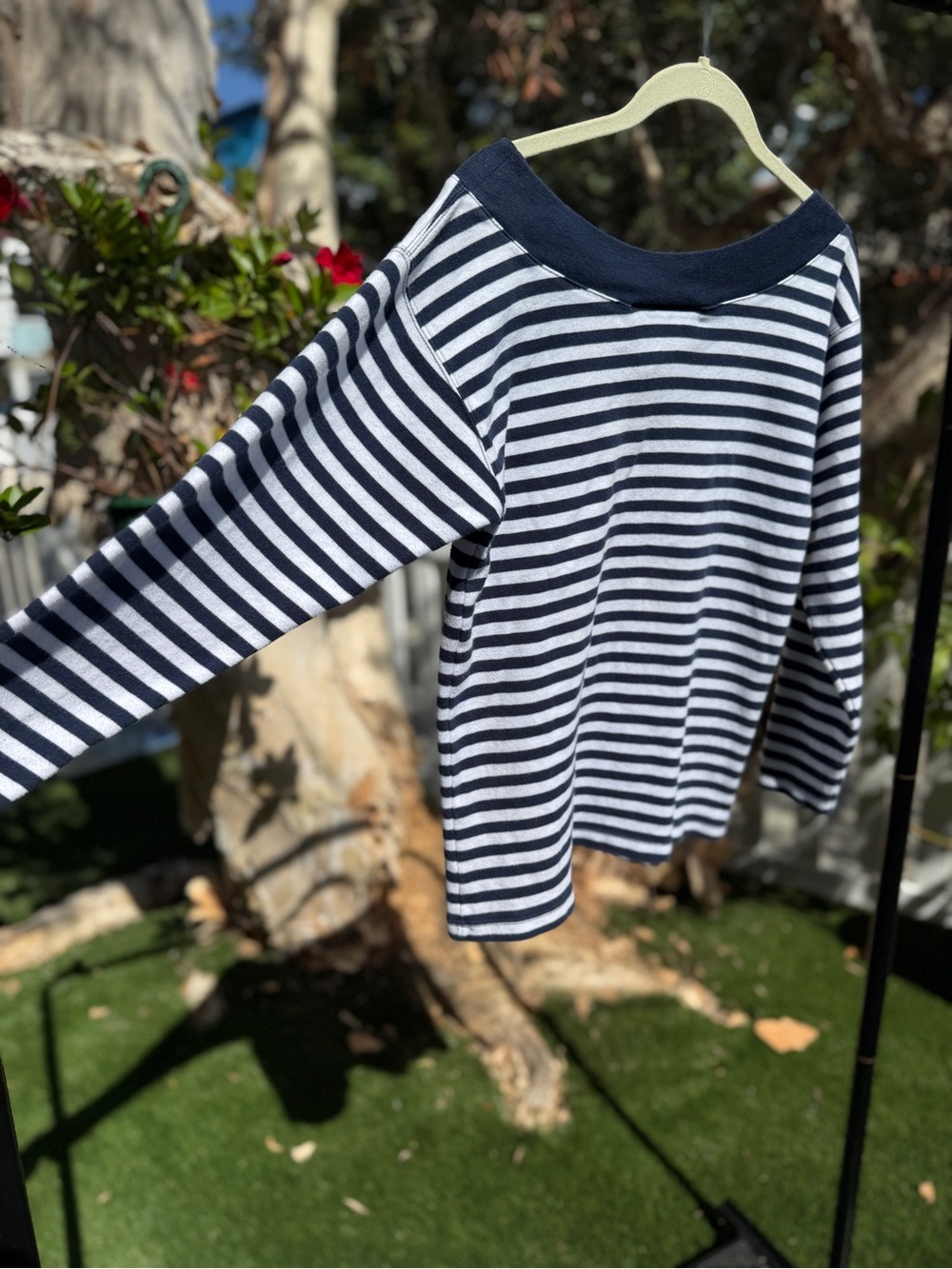 Vintage 90s Adrienne Vittadini sport Striped Top M